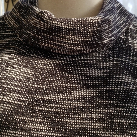 Thml Anthropologie Sleeveless Turtleneck Sleeveless Boucle Knit Lg Blk/Gry NWT - Picture 4 of 8